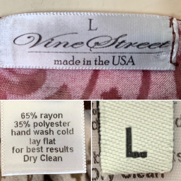 VINE STREET 5-in-1 Boho Chic Boutique Burnout L - Picture 8 of 8